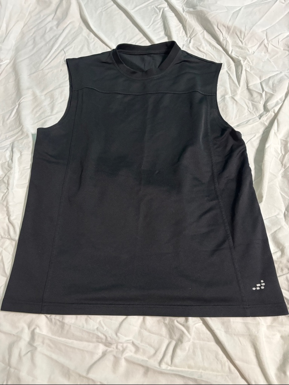 Black Sleeveless Athletic Tank Top